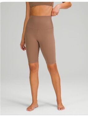 lululemon athletica Align Super High-Rise Bike Shorts in Taupe Cacao 10